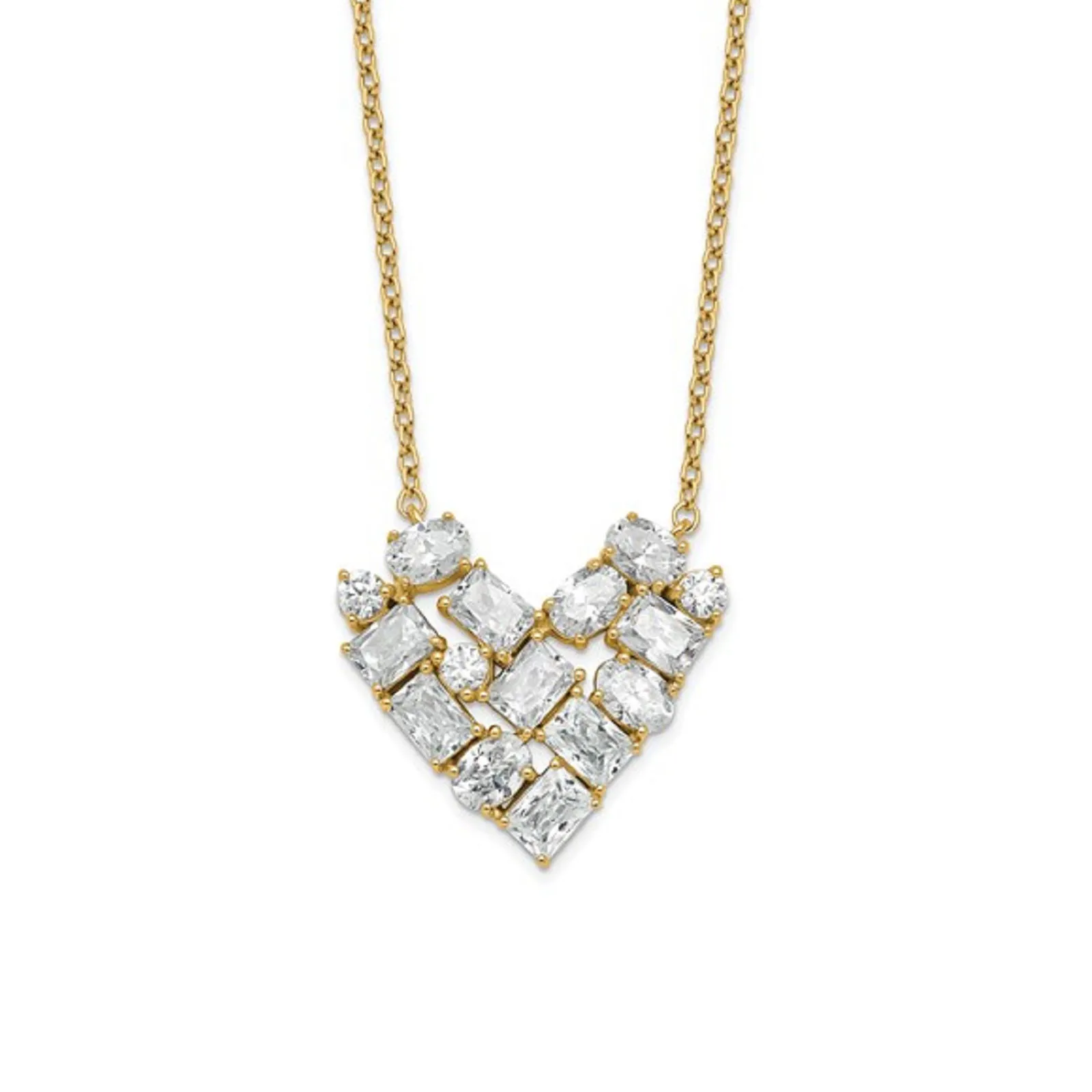 10kt-Gold-LAB-GROWN-Diamond-Cluster-Necklace