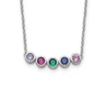 14kt Gold White or Yellow Made To Order Birthstone Necklace