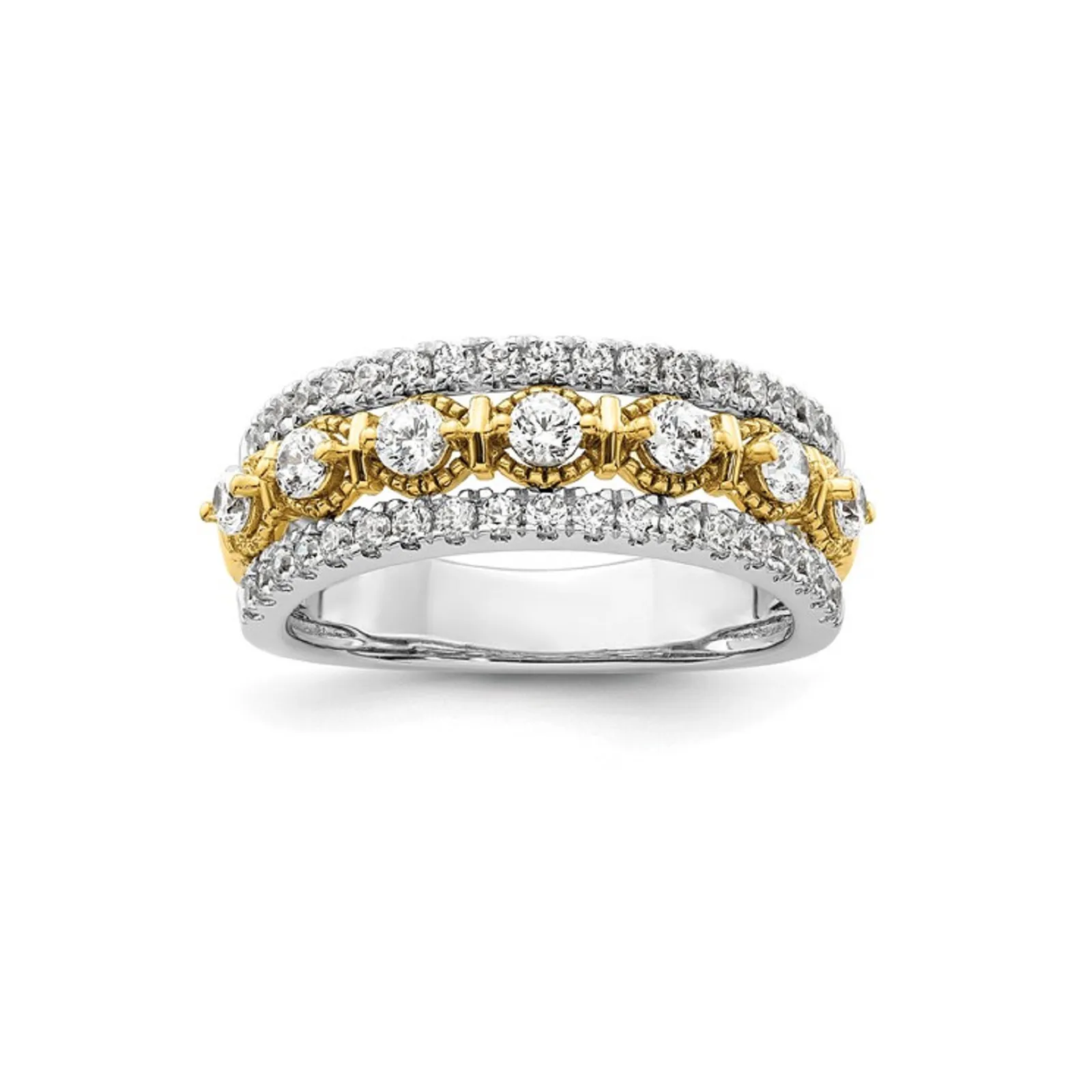14kt-white-and-yellow-gold-lab-grown-diamond-wedding-band